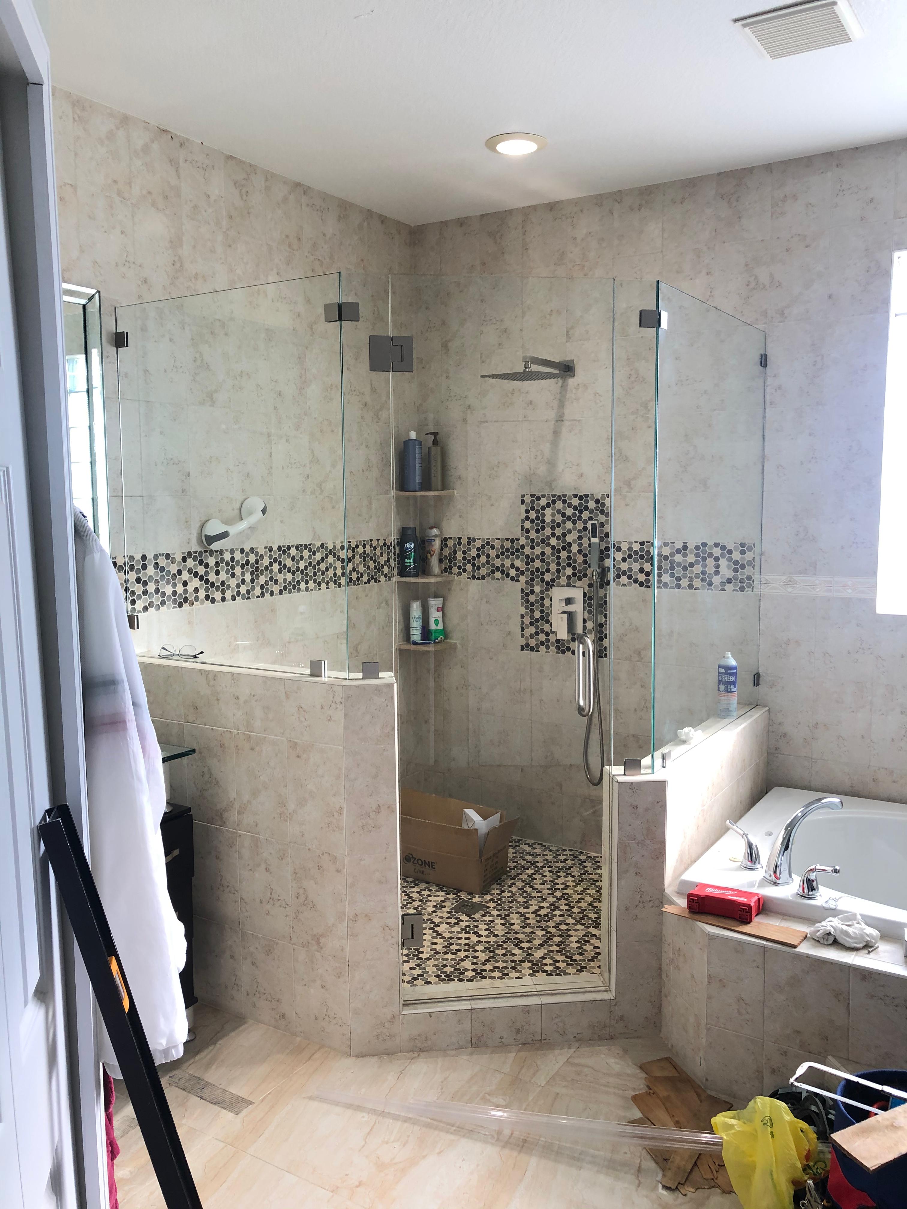 Neo angle shower enclosure Miami